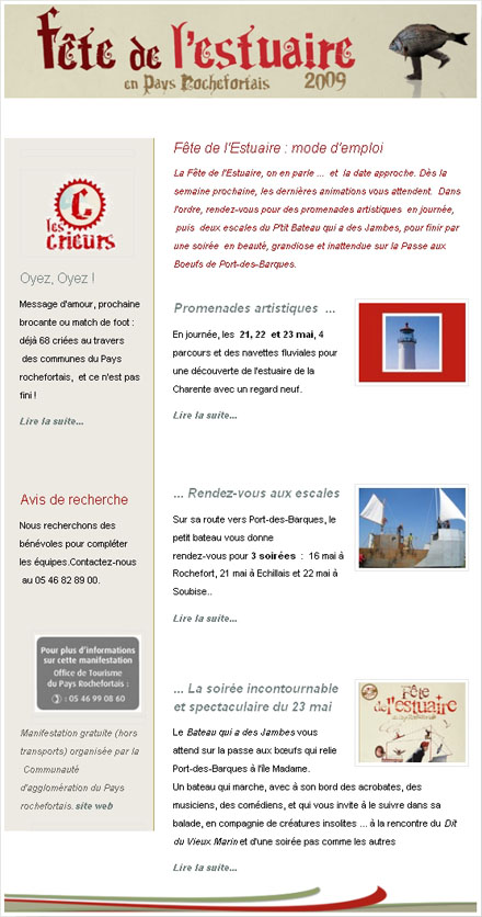 La fête de l'Estuaire à Echillais 2009